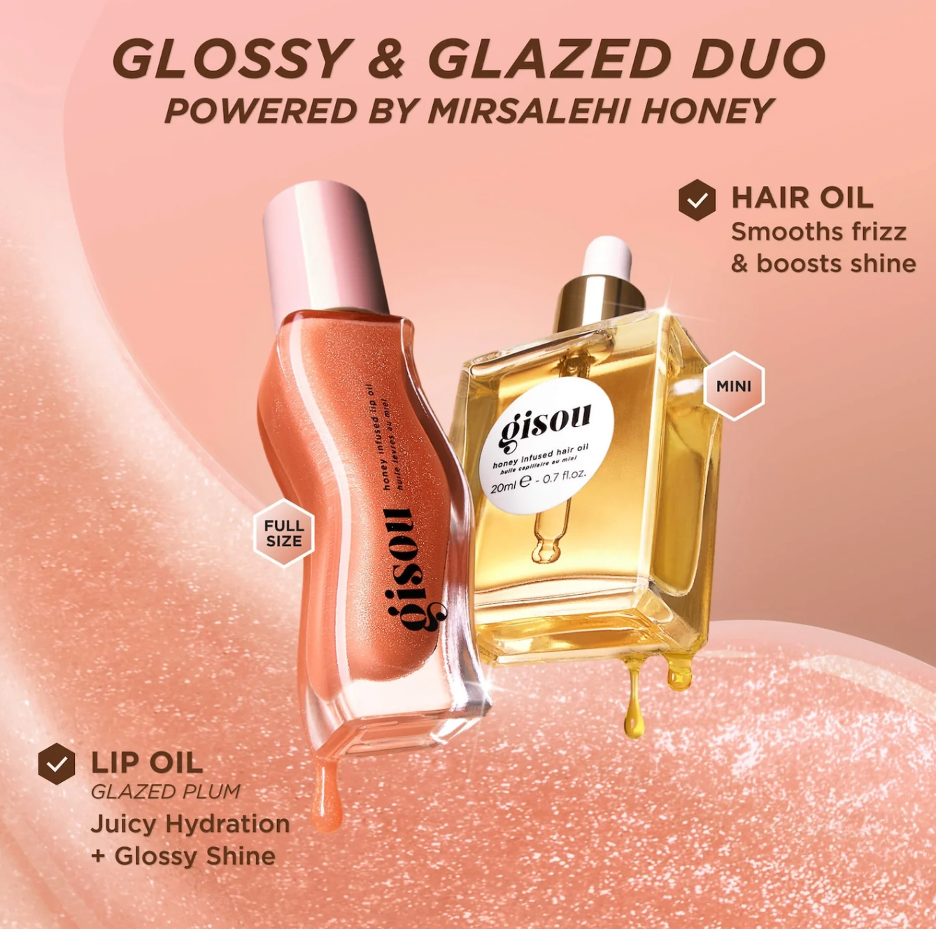 Set Gisou aceite y labial