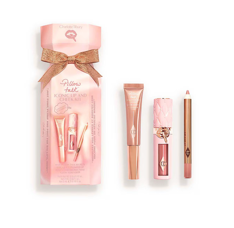 Set Charlotte tilbury pillow talk iconic lip and cheek kit (set de labios y mejillas)