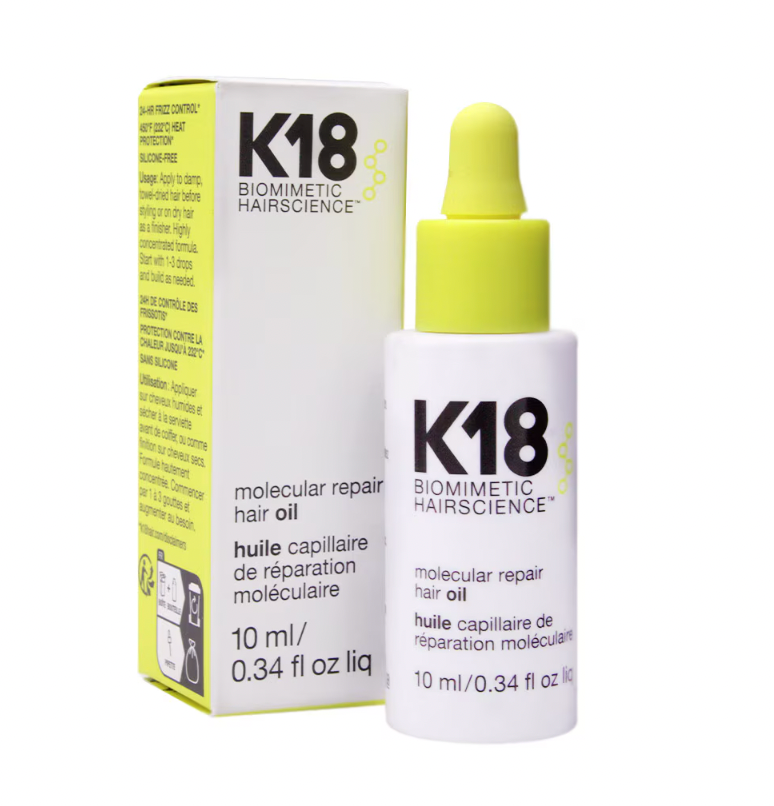 Aceite de pelo K18 mini molecular repair hair oil travel