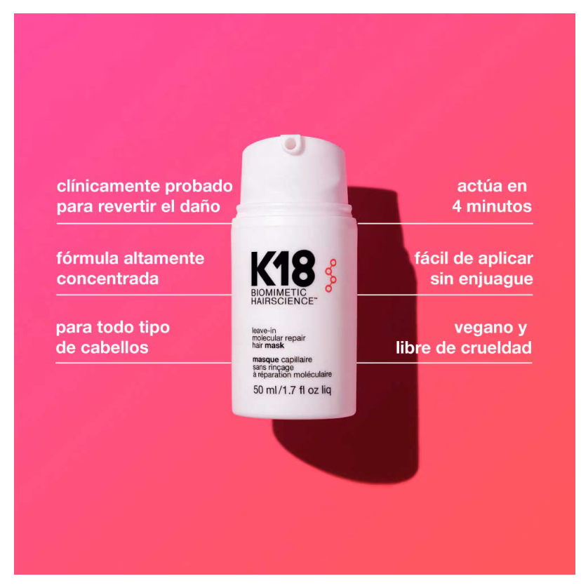 Mascarilla Molecular K18 Reparadora Leave-in 15ml