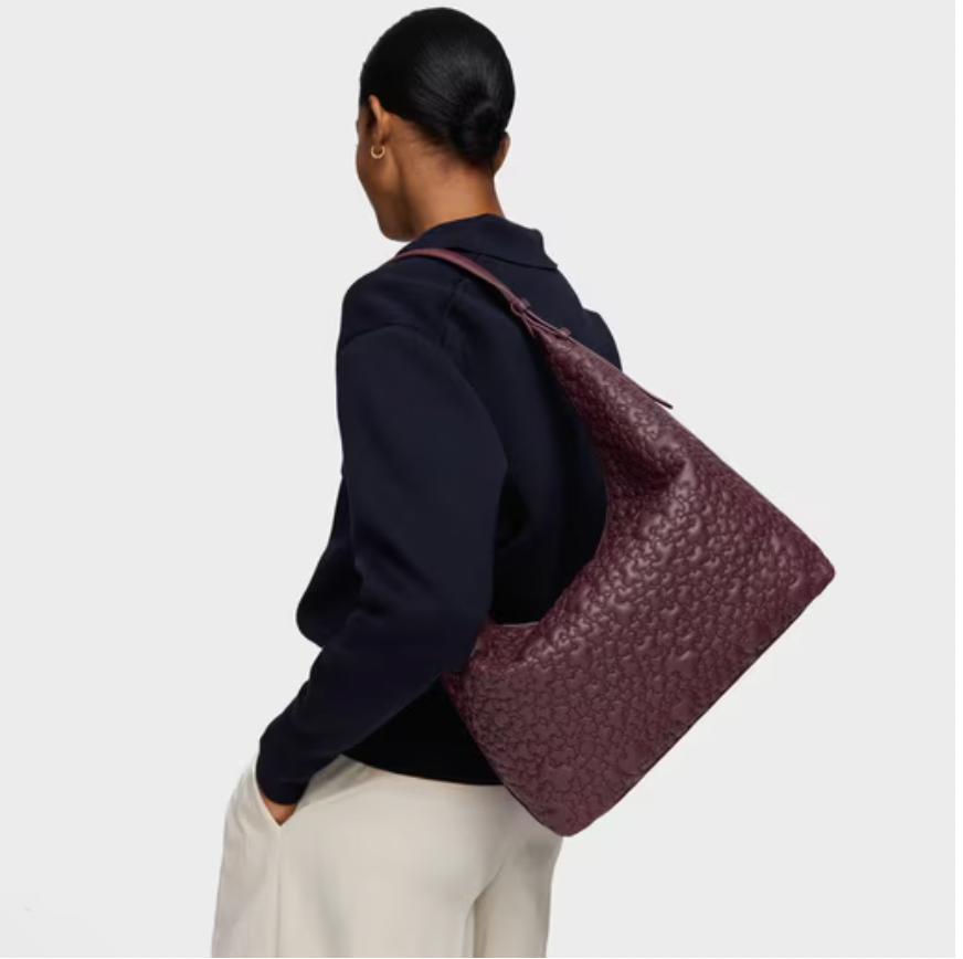 Bolso Tous de hombro grande  Puffy bear burdeos