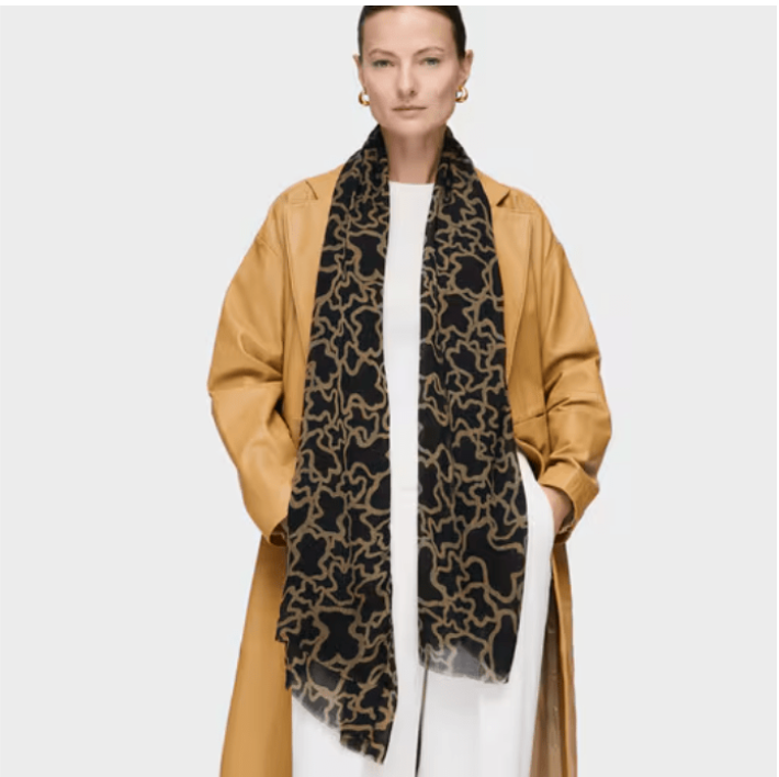 Pañuelo Tous Kaos Negro con dorado