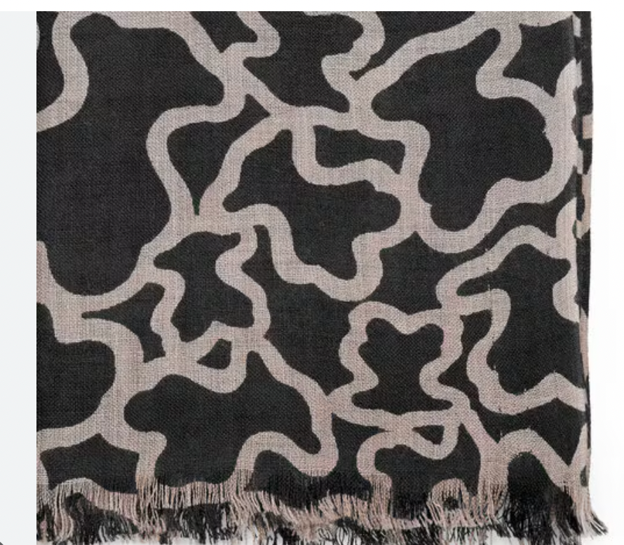 Pañuelo Tous Kaos Negro con dorado