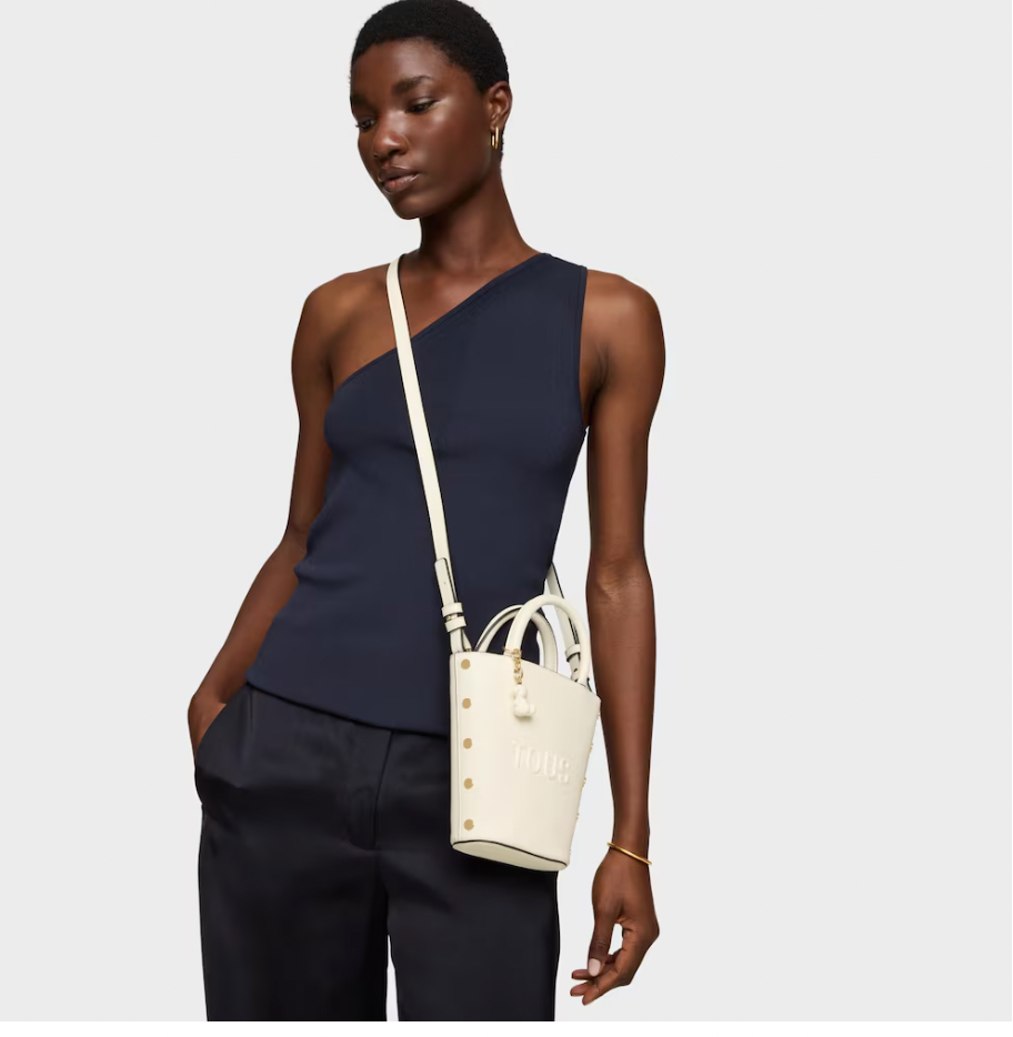 Bolso Tous Capazzo pequeño Back to basics Blanco