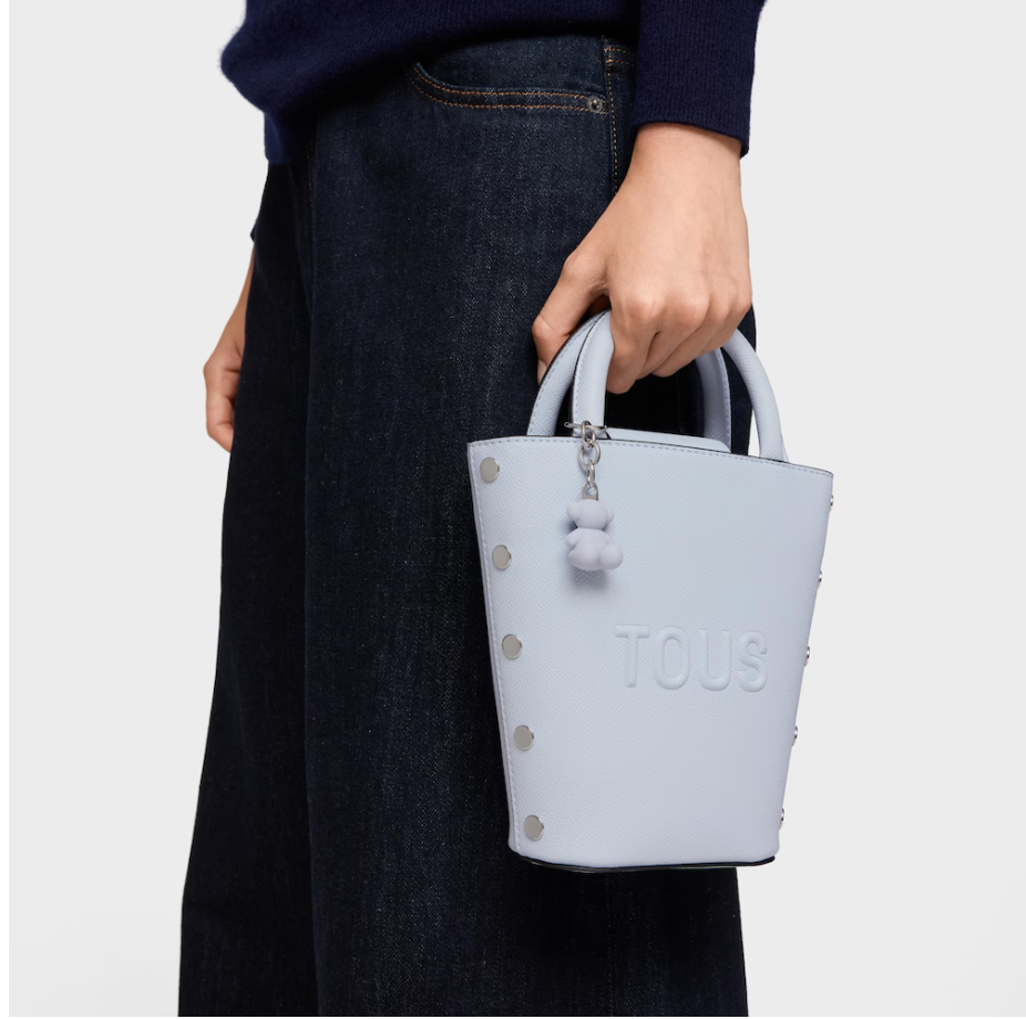 Bolso Tous Capazzo pequeño Back to basics Celeste