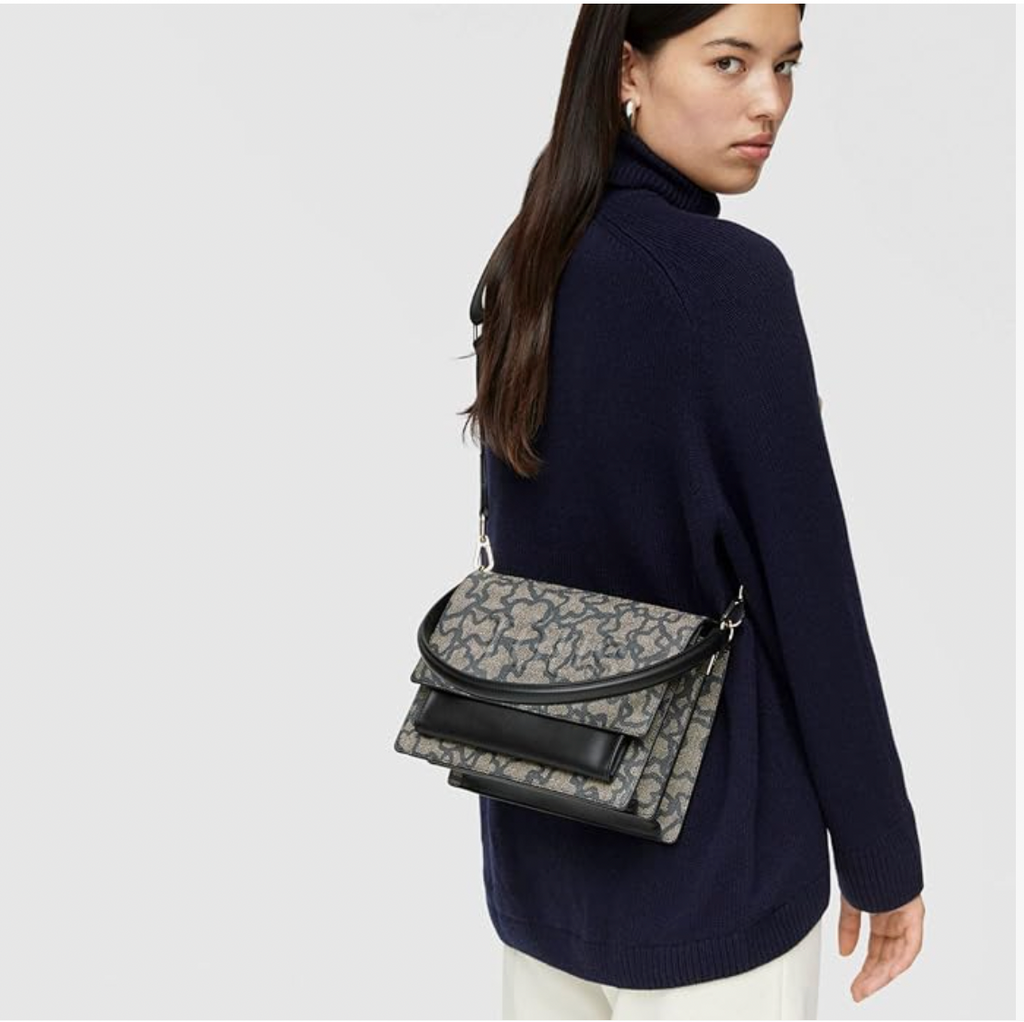 Bandolera Tous mediana Audree Kaos Icon Monograma Negro