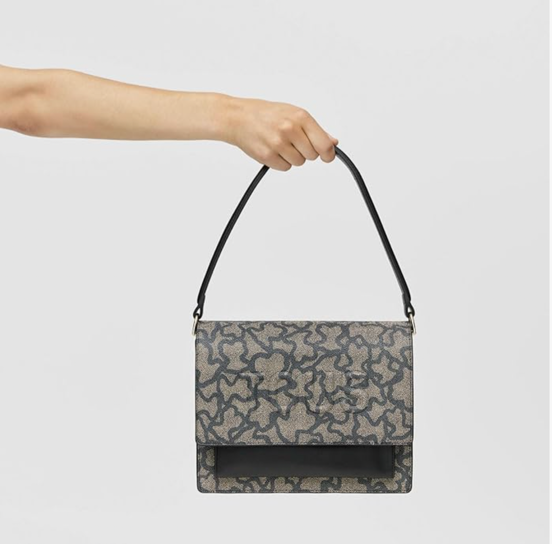 Bandolera Tous mediana Audree Kaos Icon Monograma Negro