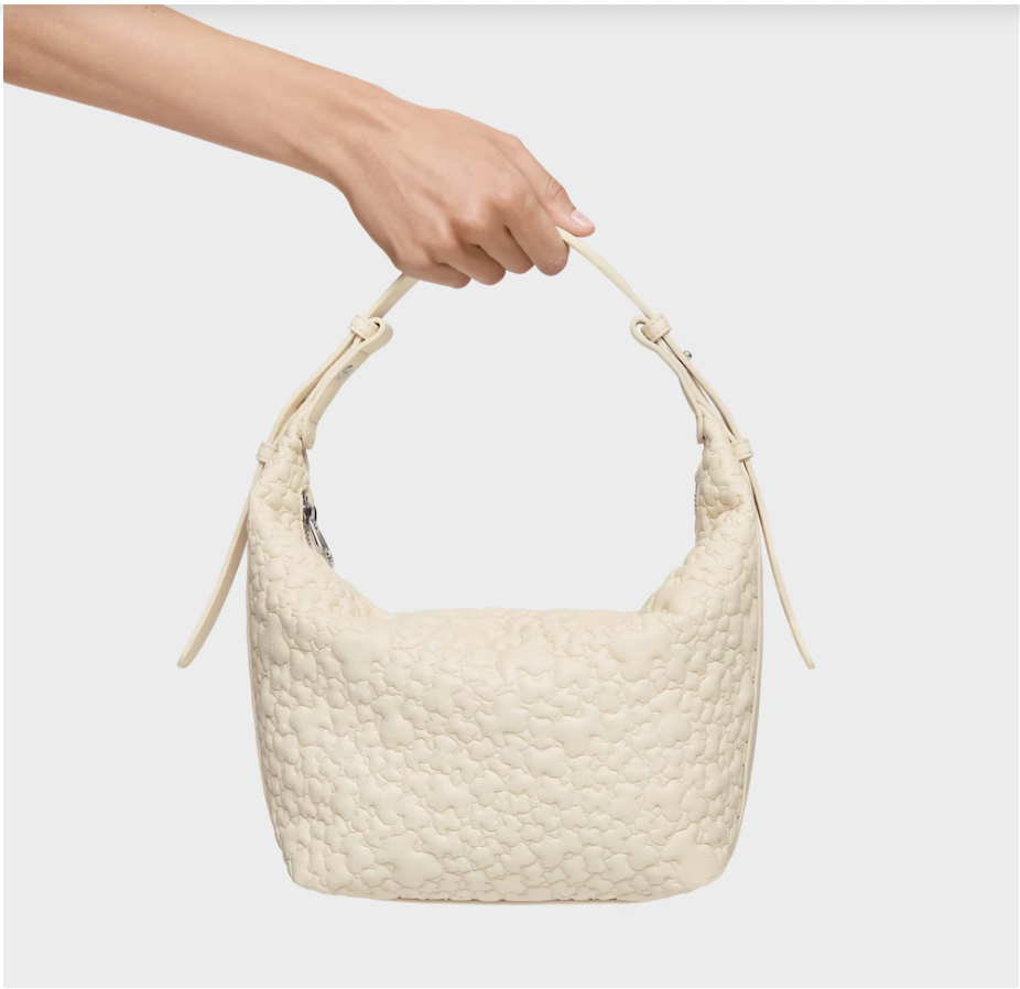 Cartera Tous hobo puffy bear mediano Crema