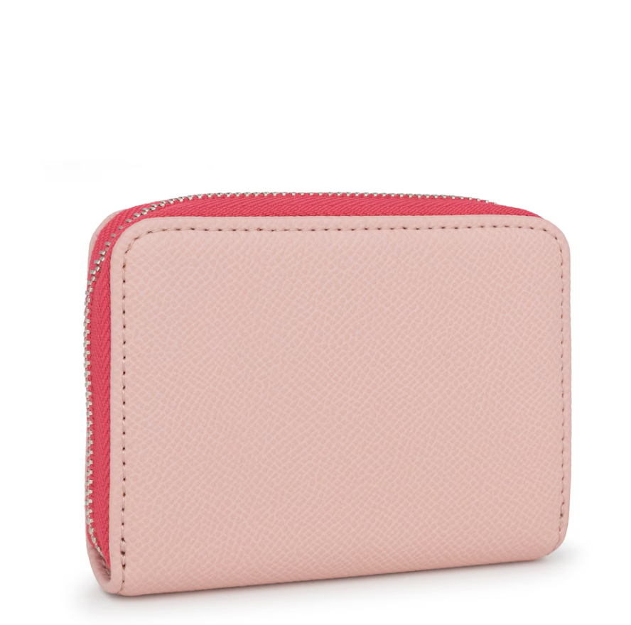 Monedero Tous mediano New Dubai rosa y beige