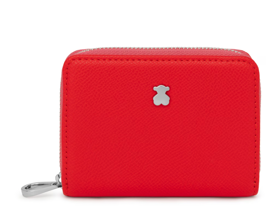 Monedero Tous mediano New Dubai rojo y rosa