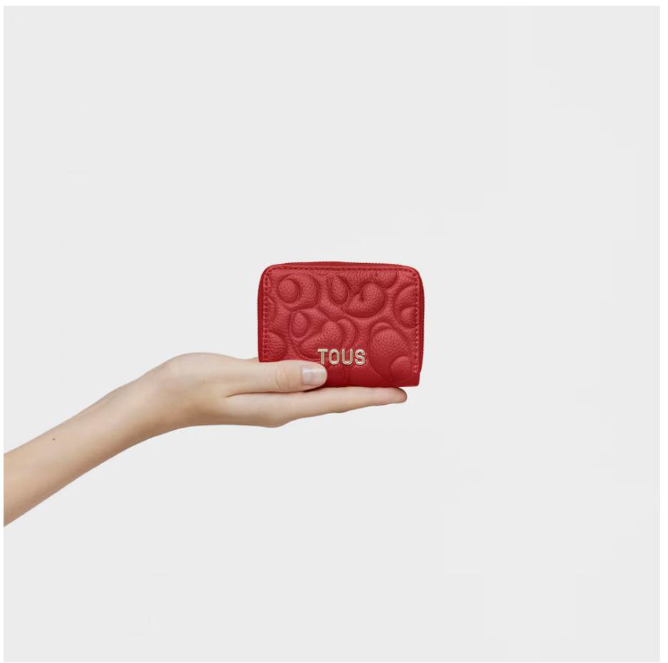 Monedero Tous Greta de piel roja