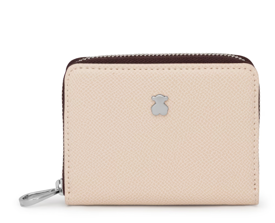Monedero Tous mediano New Dubai beige y taupe