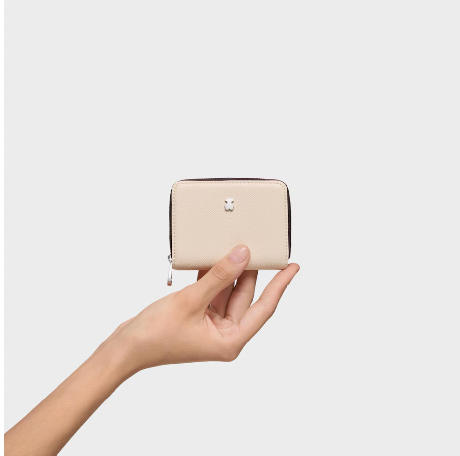 Monedero Tous mediano New Dubai beige y taupe