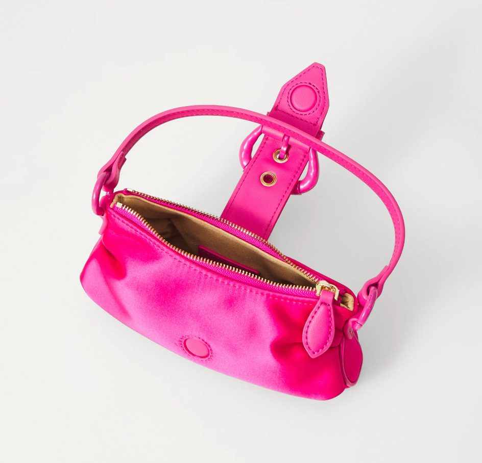 Cartera Pinko Jolene Baby Pequeña Satin Fucsia