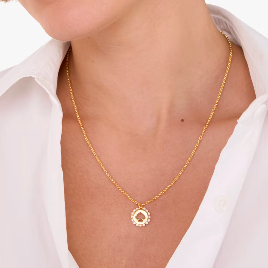 Collar Kate Spade Spot The Spade Dorado