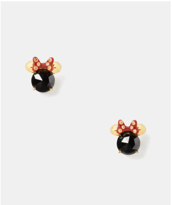 Aros Kate Spade Disney Minnie Circon Negro