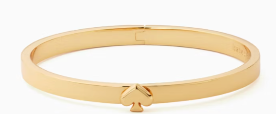 Pulsera Kate Spade esclava Everyday dorada una pica al centro