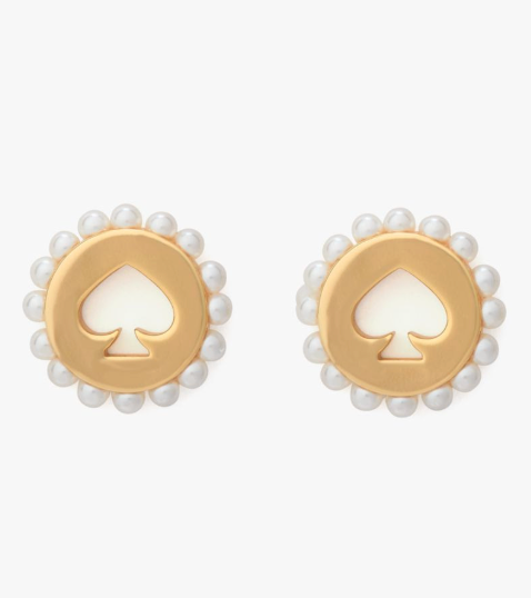 Aros Kate Spade Spot The Spade Dorado