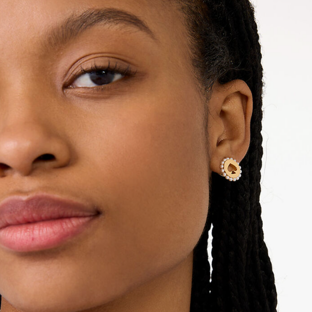 Aros Kate Spade Spot The Spade Dorado