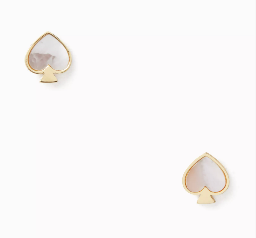 Aros Kate Spade Signature Spade Dorado