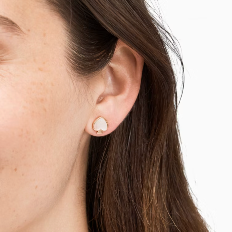 Aros Kate Spade Signature Spade Dorado