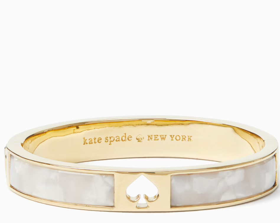 Pulsera Kate Spade Hole Punch Spade Dorado