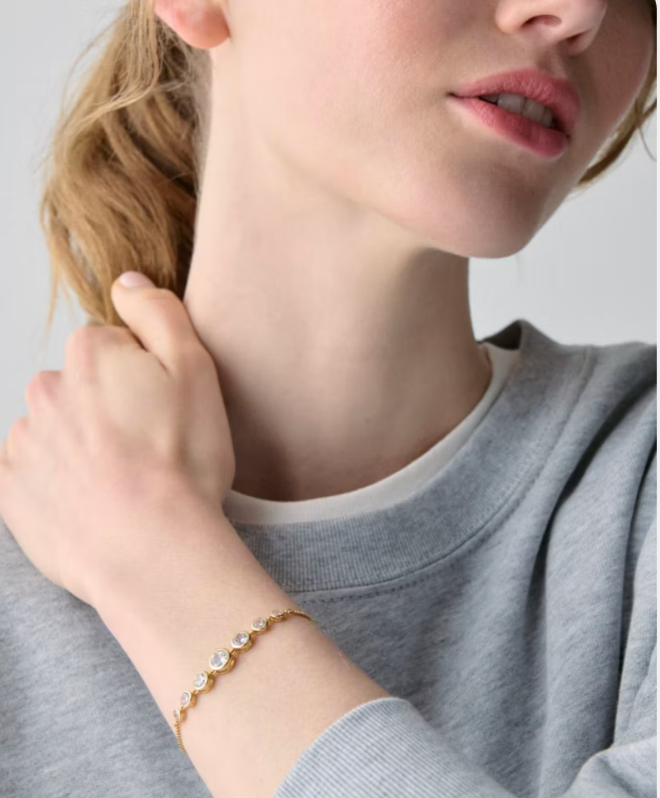 Pulsera Kate Spade cricones dorada ajustable