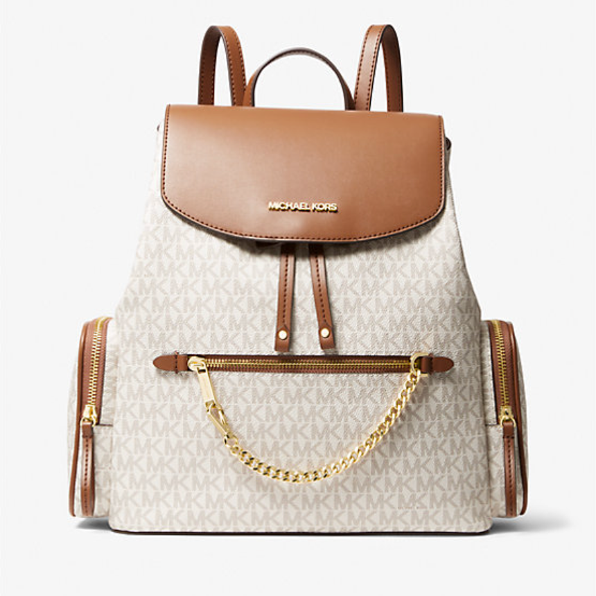 Mochila Michael Kors Jet set item lg chain Vainila