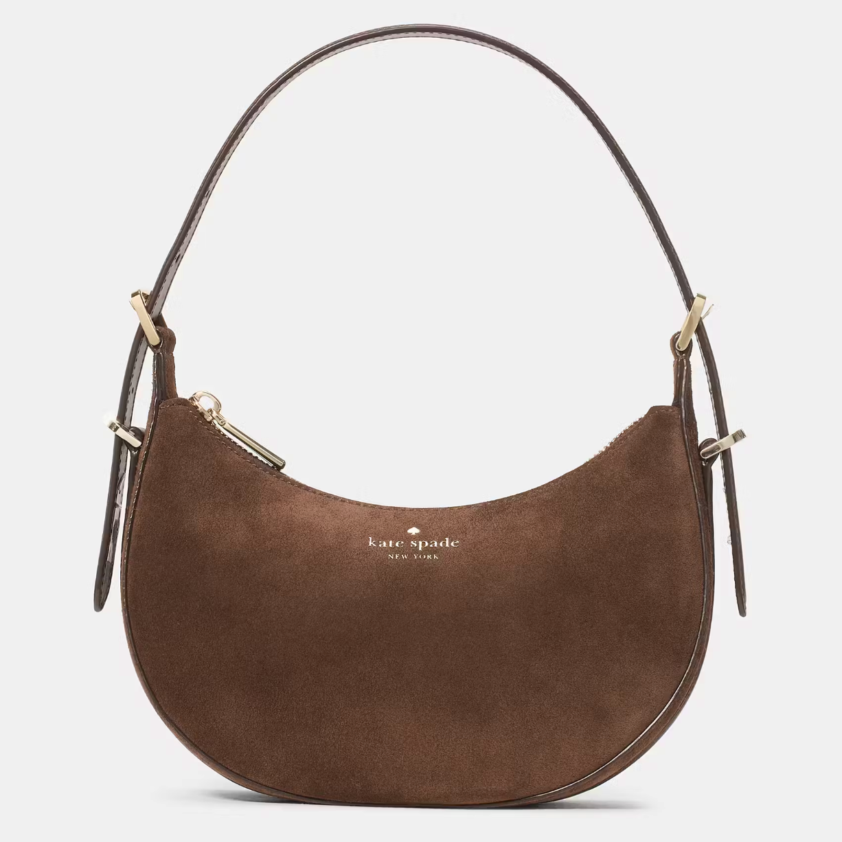 Cartera Kate Spade Nova Suede Small Crescent Shoulder Bag