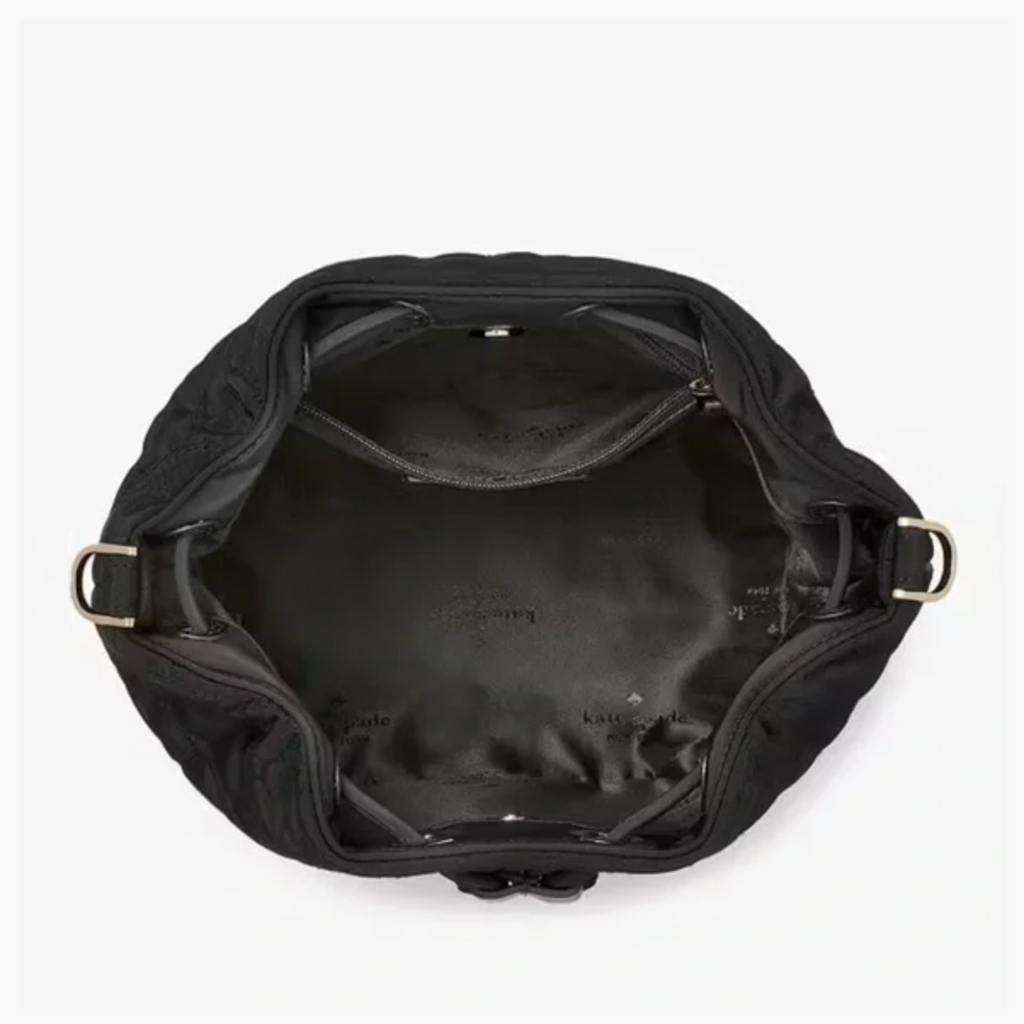 Cartera Kate spade crossbody bombonera genero acolchado negro