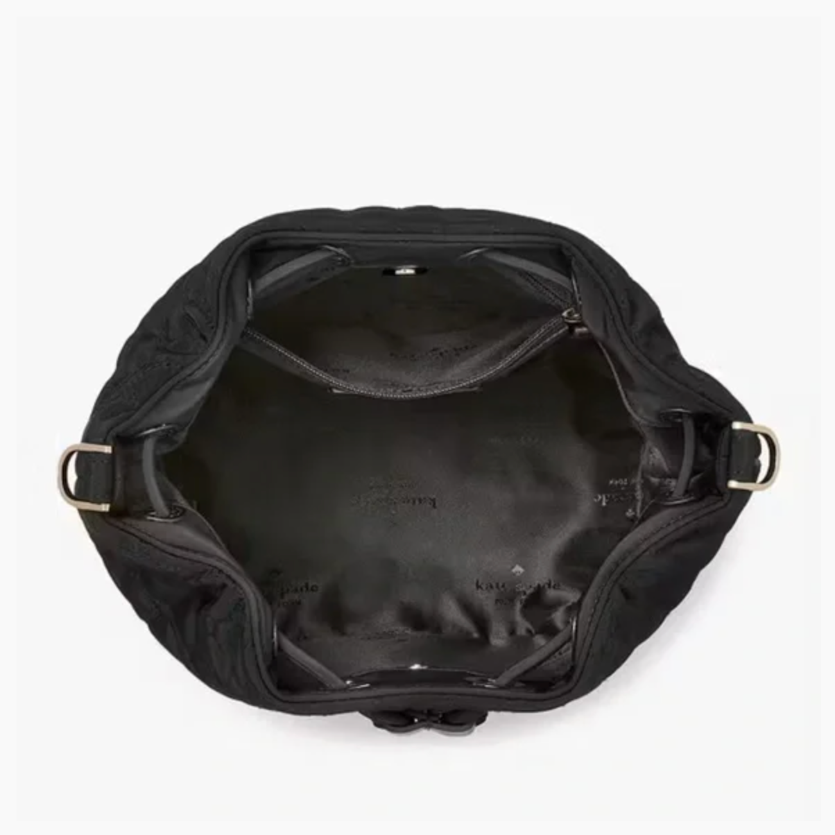 Cartera Kate spade crossbody bombonera genero acolchado negro