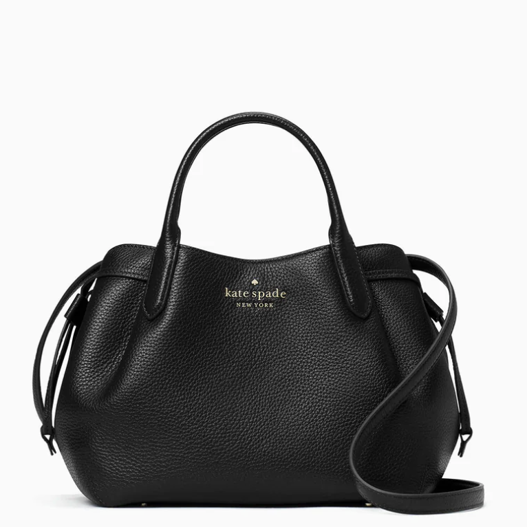 Cartera Kate spade Dumpling Mediana tipo bombonera cuero negra