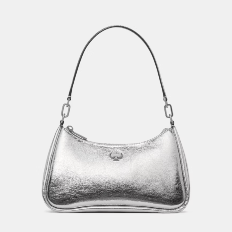 Cartera Kate Spade Shoulderbag Kayla Mediana Cuero Plateado