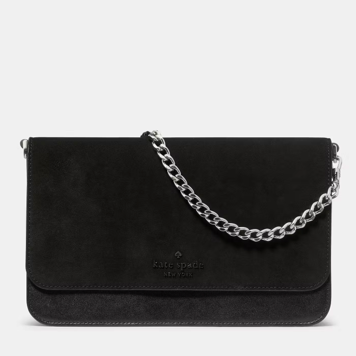 Cartera Kate Spade Madison Mixed Suede Negro