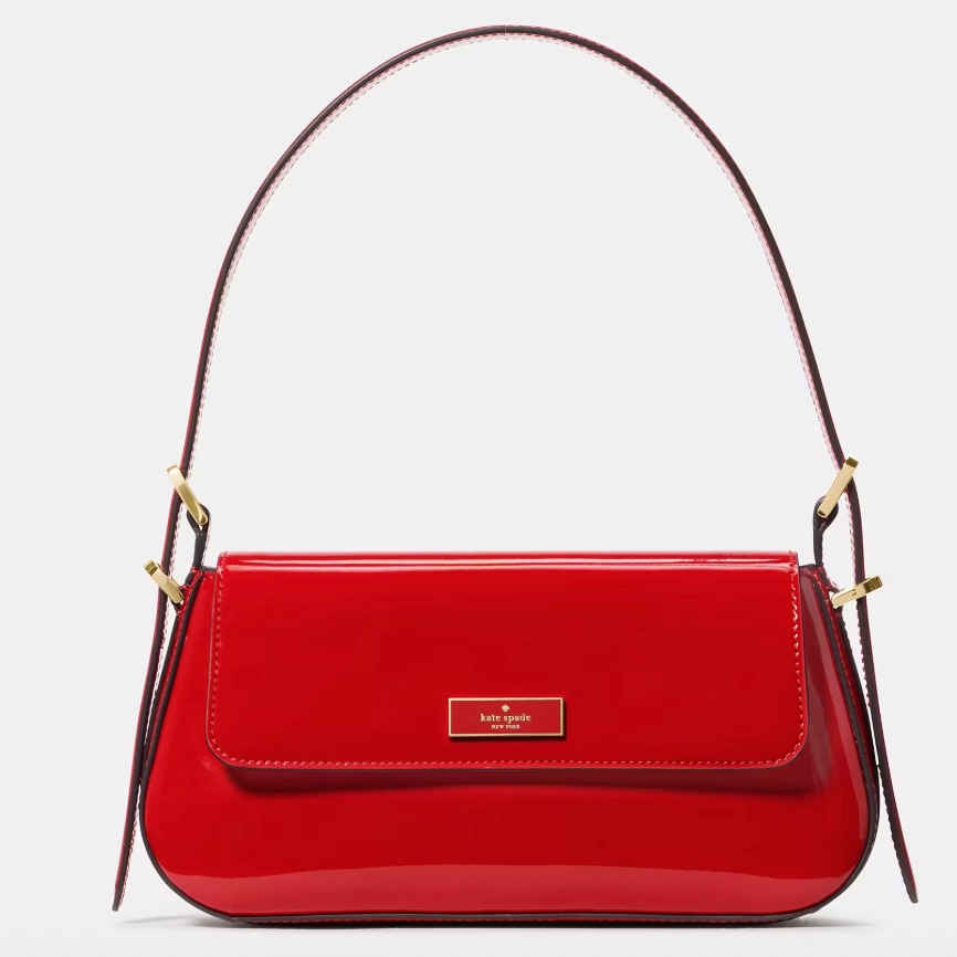 Cartera Kate Spade Bridget Patent Fabric Roja