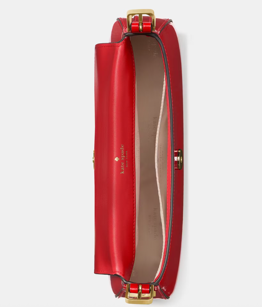 Cartera Kate Spade Bridget Patent Fabric Roja