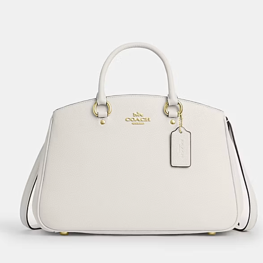 Cartera Coach Savannah Cuero Blanca