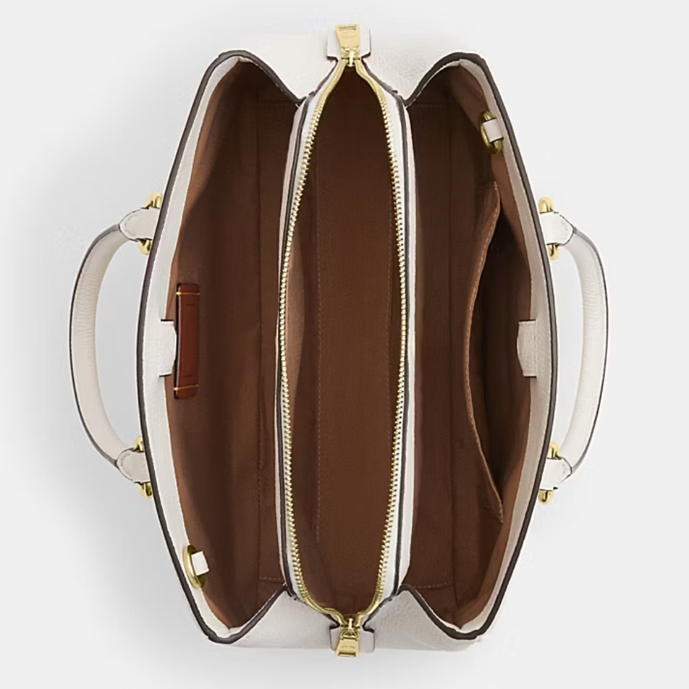 Cartera Coach Savannah Cuero Blanca