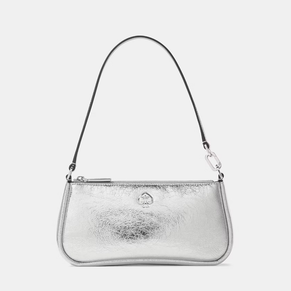 Cartera Kate Spade Shoulderbag Kayla Pequeña Cuero Plateado