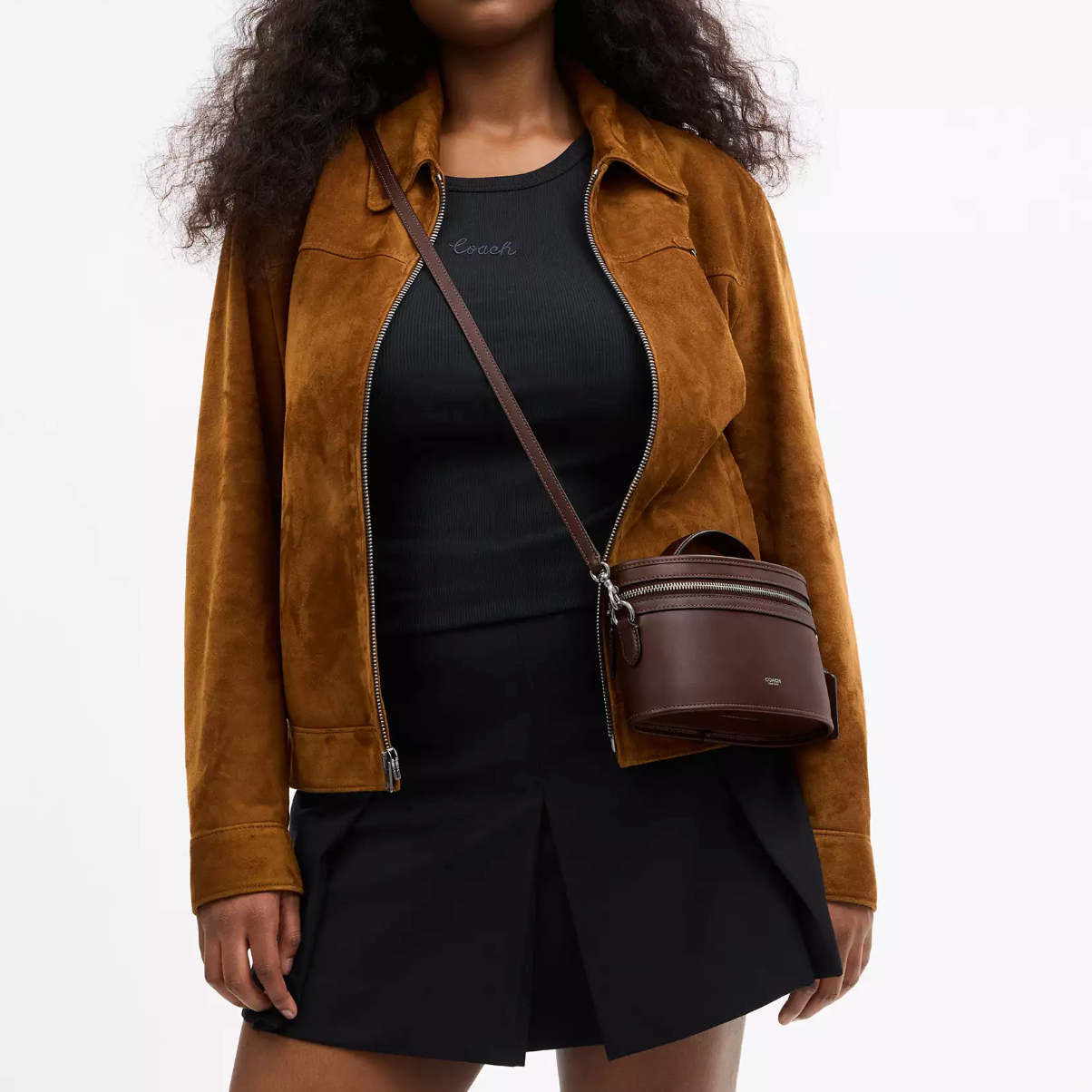 Cartera Coach Trail Bag café