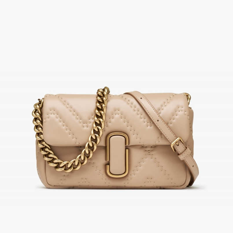 Crossbody Marc Jacobs acolchado camel