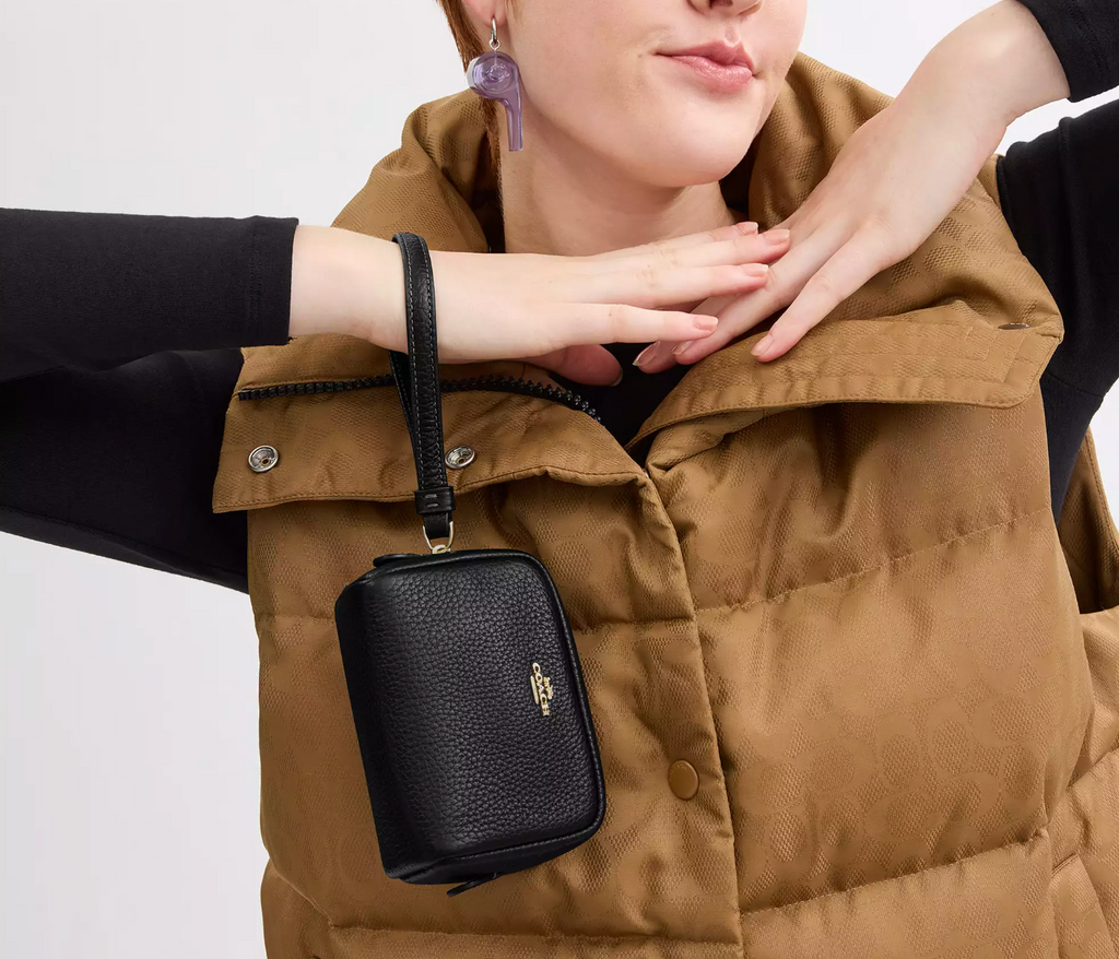 Monedero Coach Pouch Wrislet negro
