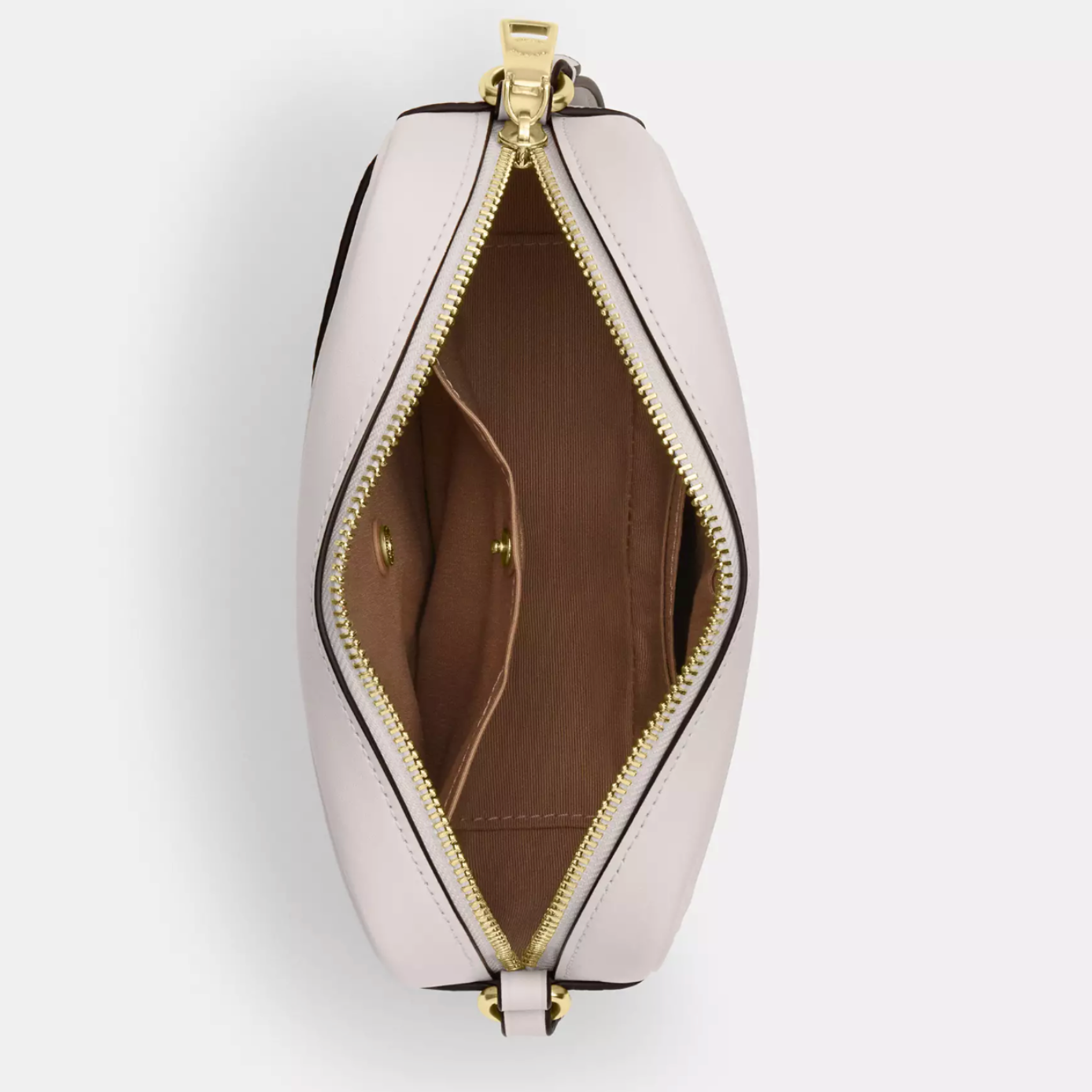 Cartera coach crossbody mini Jamie monograma blanco