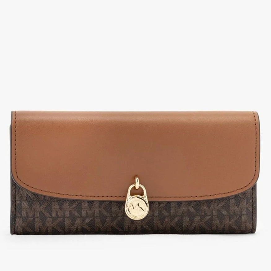 Billetera Michael Kors monograma Cafe