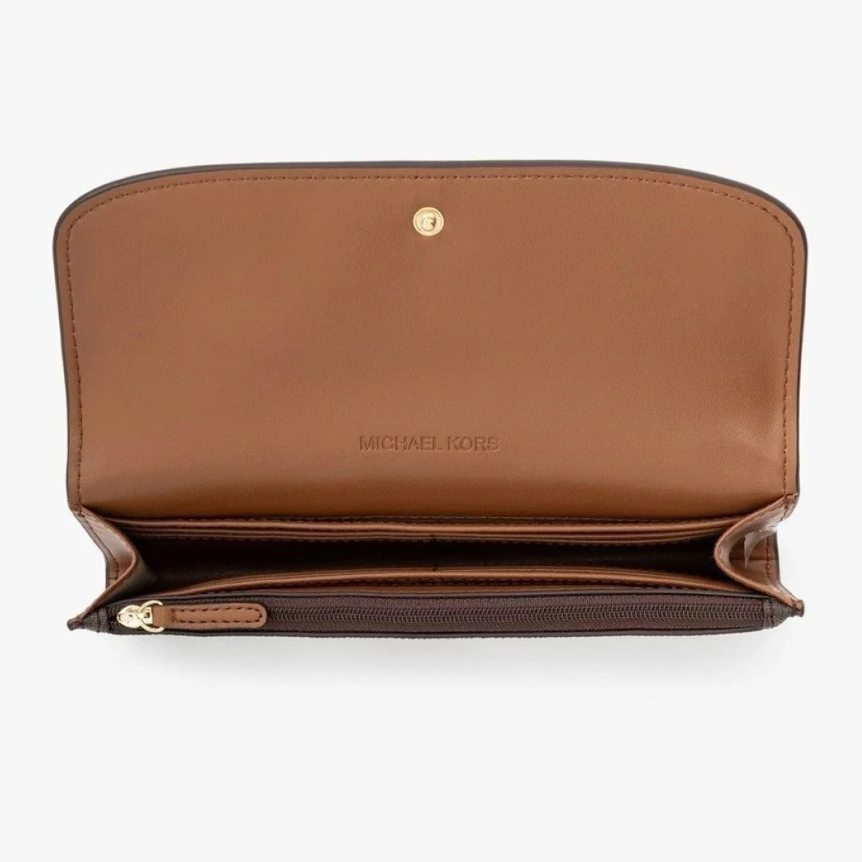 Billetera Michael Kors monograma Cafe