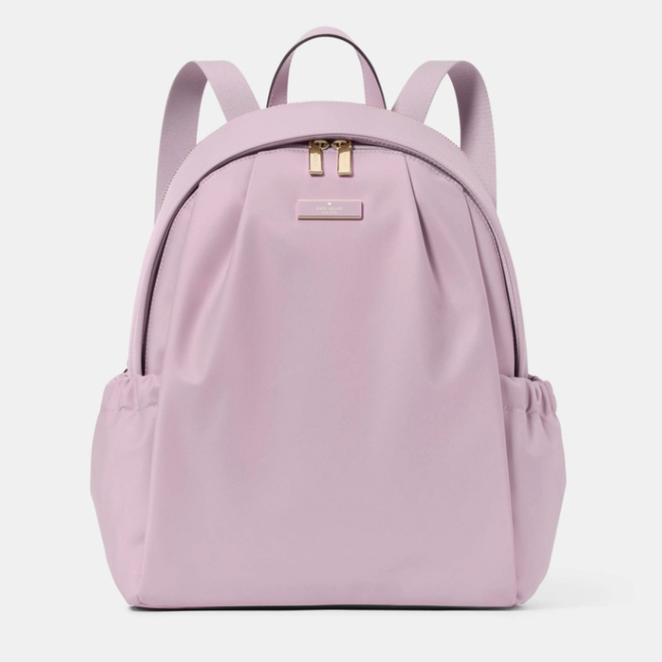 Mochila Kate Spade Grande Nylon Lila