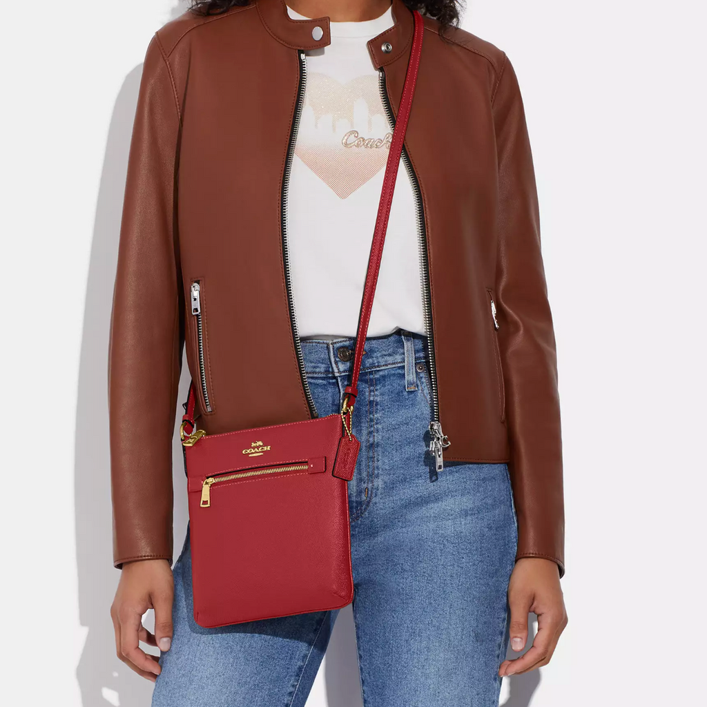 Cartera Coach Mini Rowan Roja