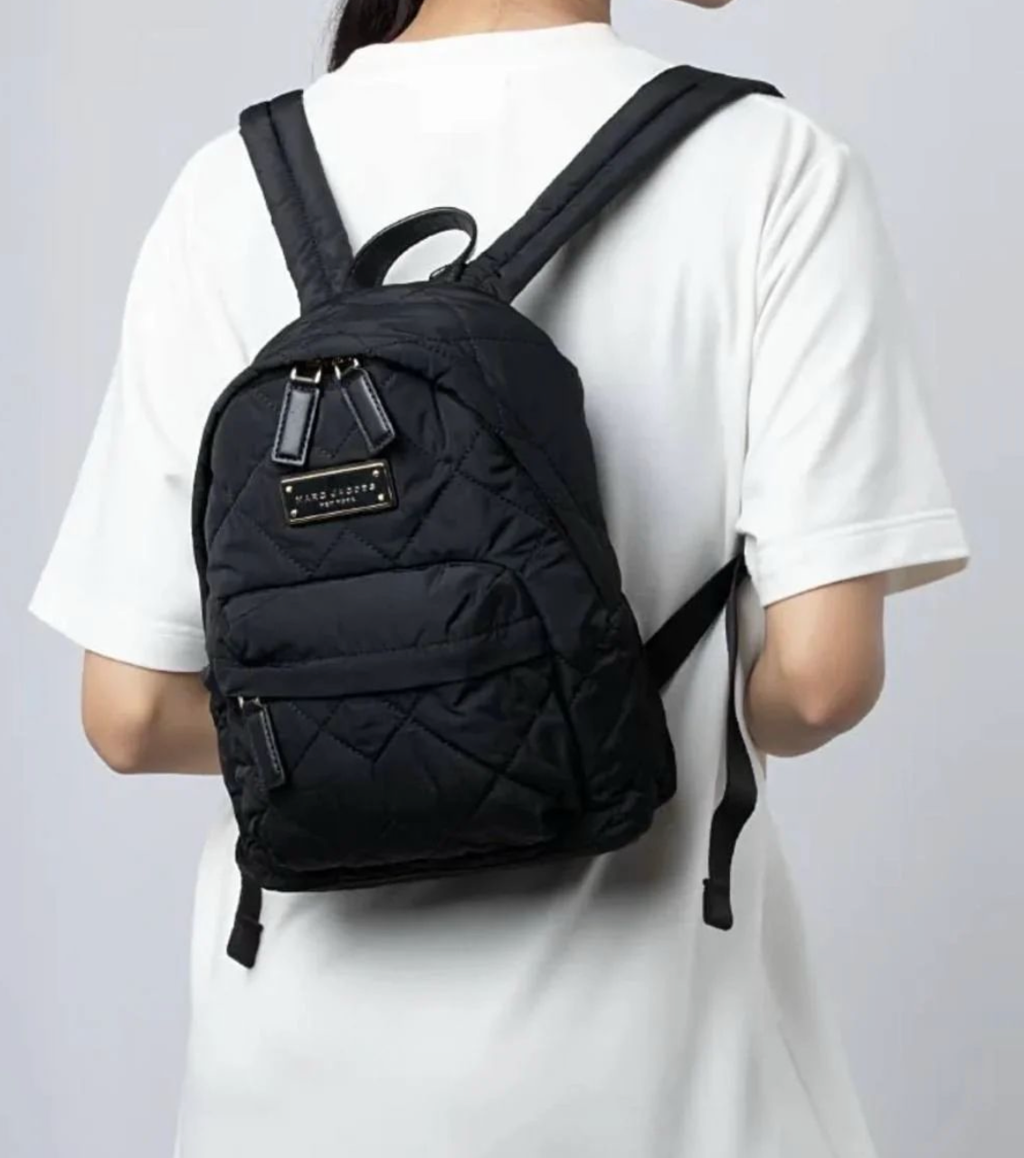 Mochila Marc Jacobs acolchado negro