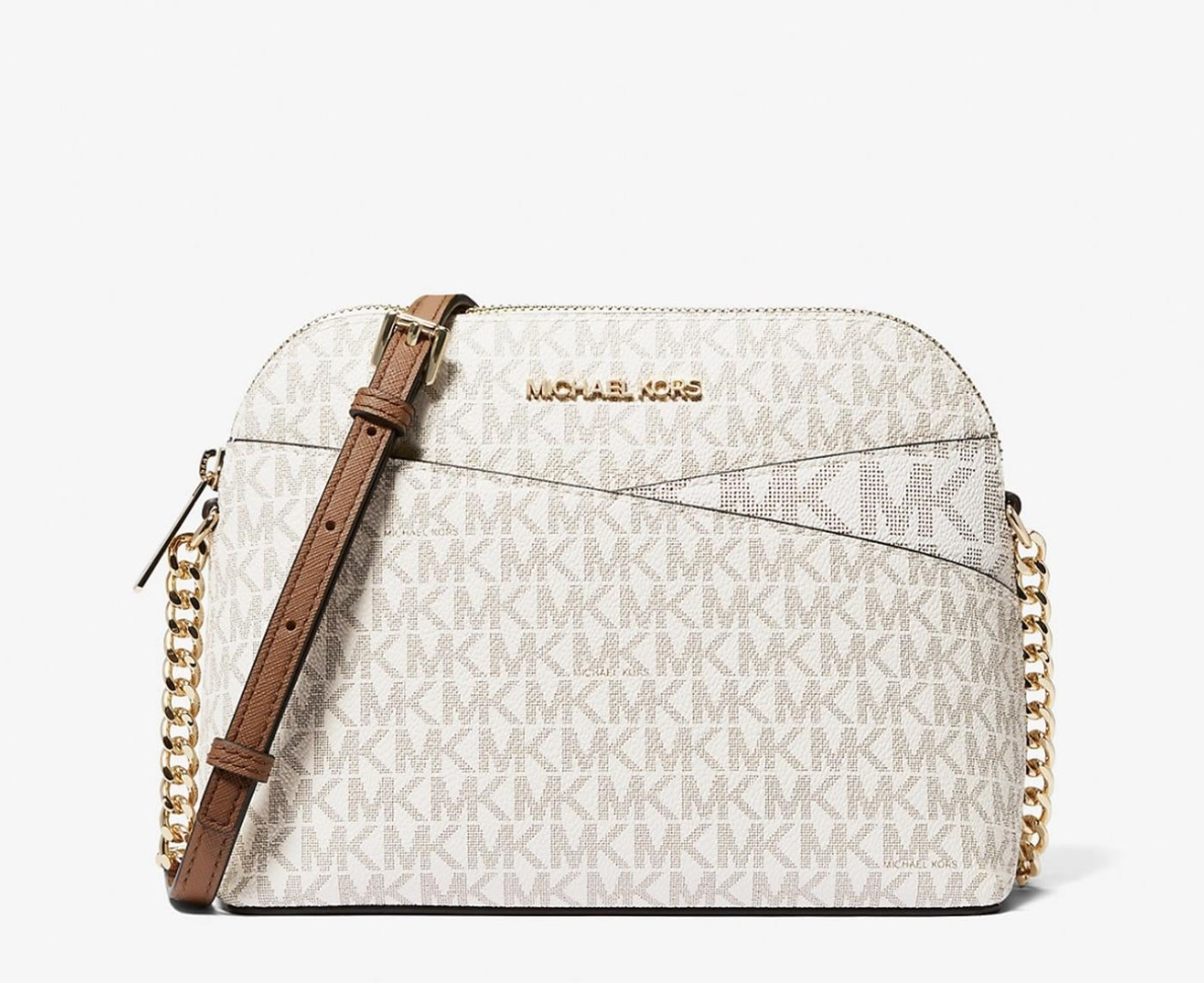 Cartera Michael kors dome monograma vainilla