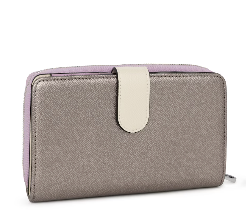 Billetera Tous Mediana New Dubai Plateado lila